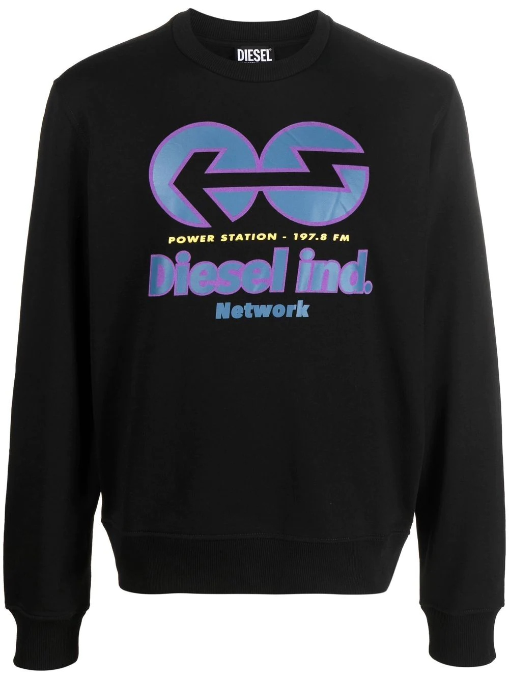 logo-print cotton sweatshirt - 1