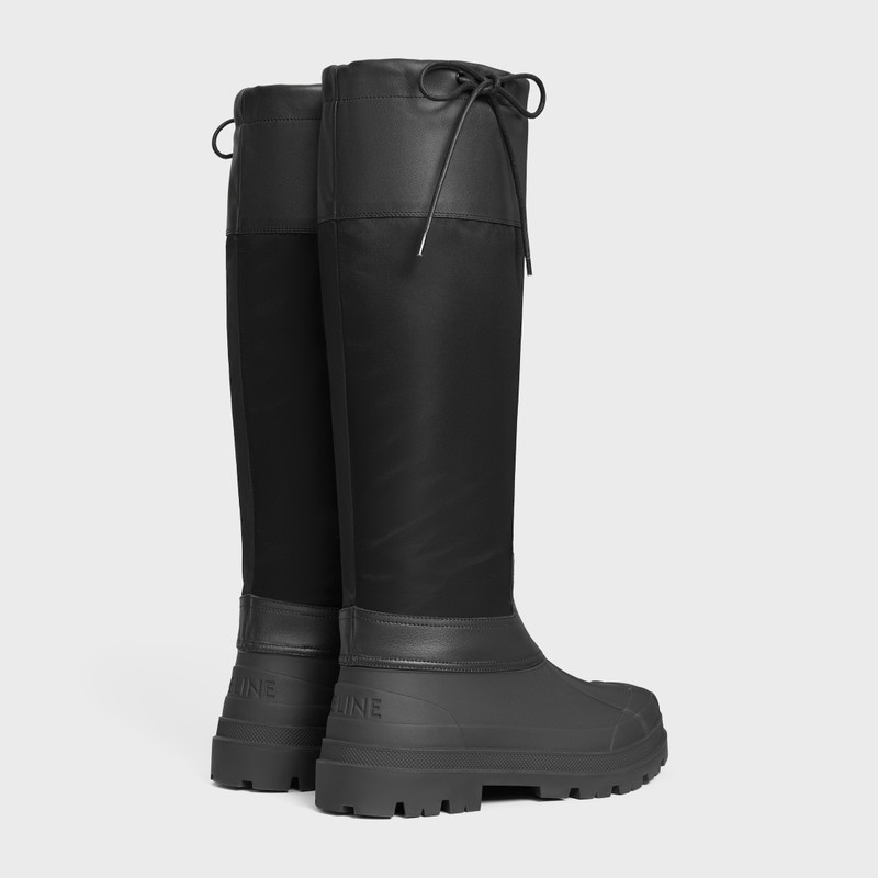 CELINE celine riley HIGH BOOT IN Nylon and Calfskin outlook