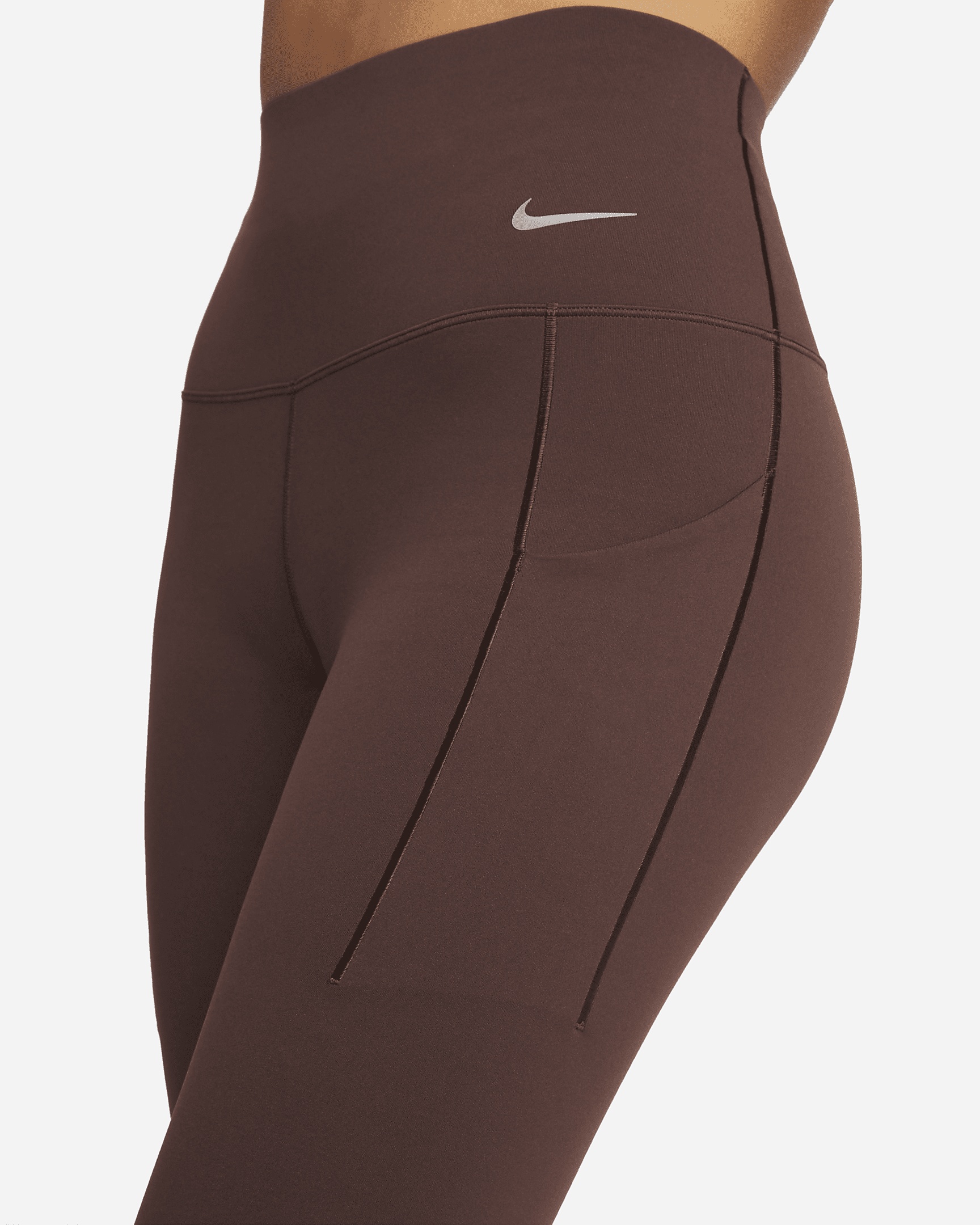 Nike Women's Universa Medium-Support High-Waisted Full-Length Leggings with Pockets - 4