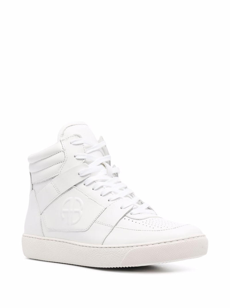 ANINE BING high-top leather sneakers outlook