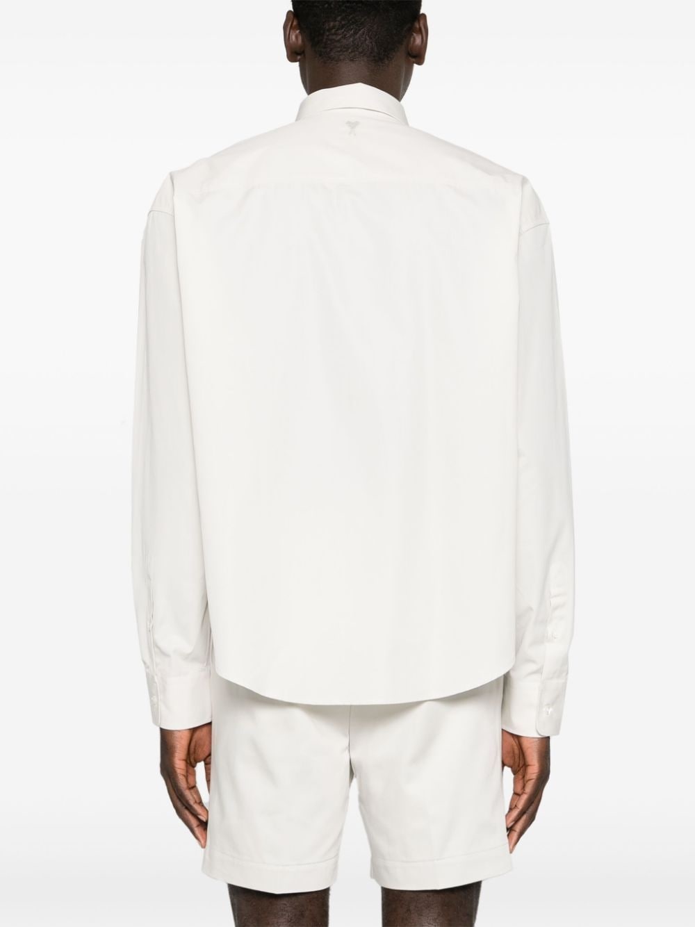 Ami de Coeur-embroidered poplin shirt - 5