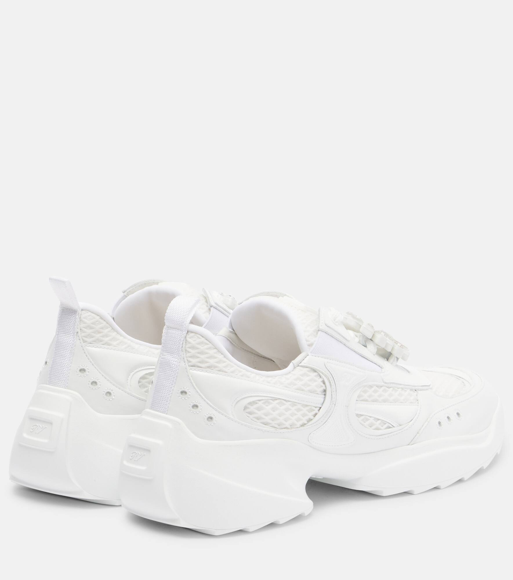 Viv' On The Run leather-trimmed sneakers - 2