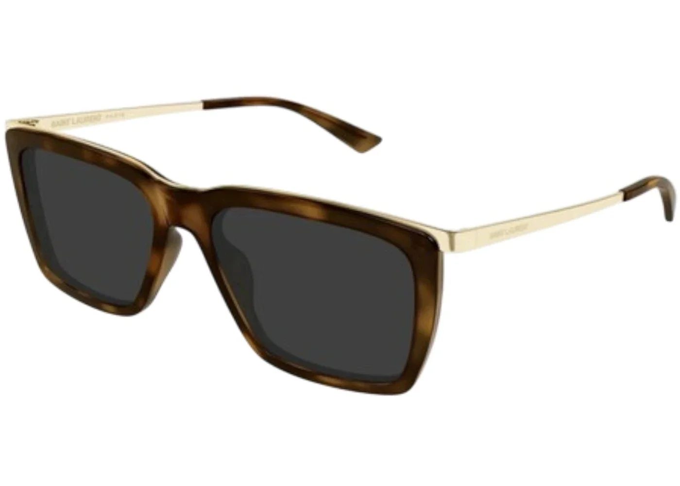 Saint Laurent Square Sunglasses Havana Gold Grey/-Grey (SL 765-004) - 1