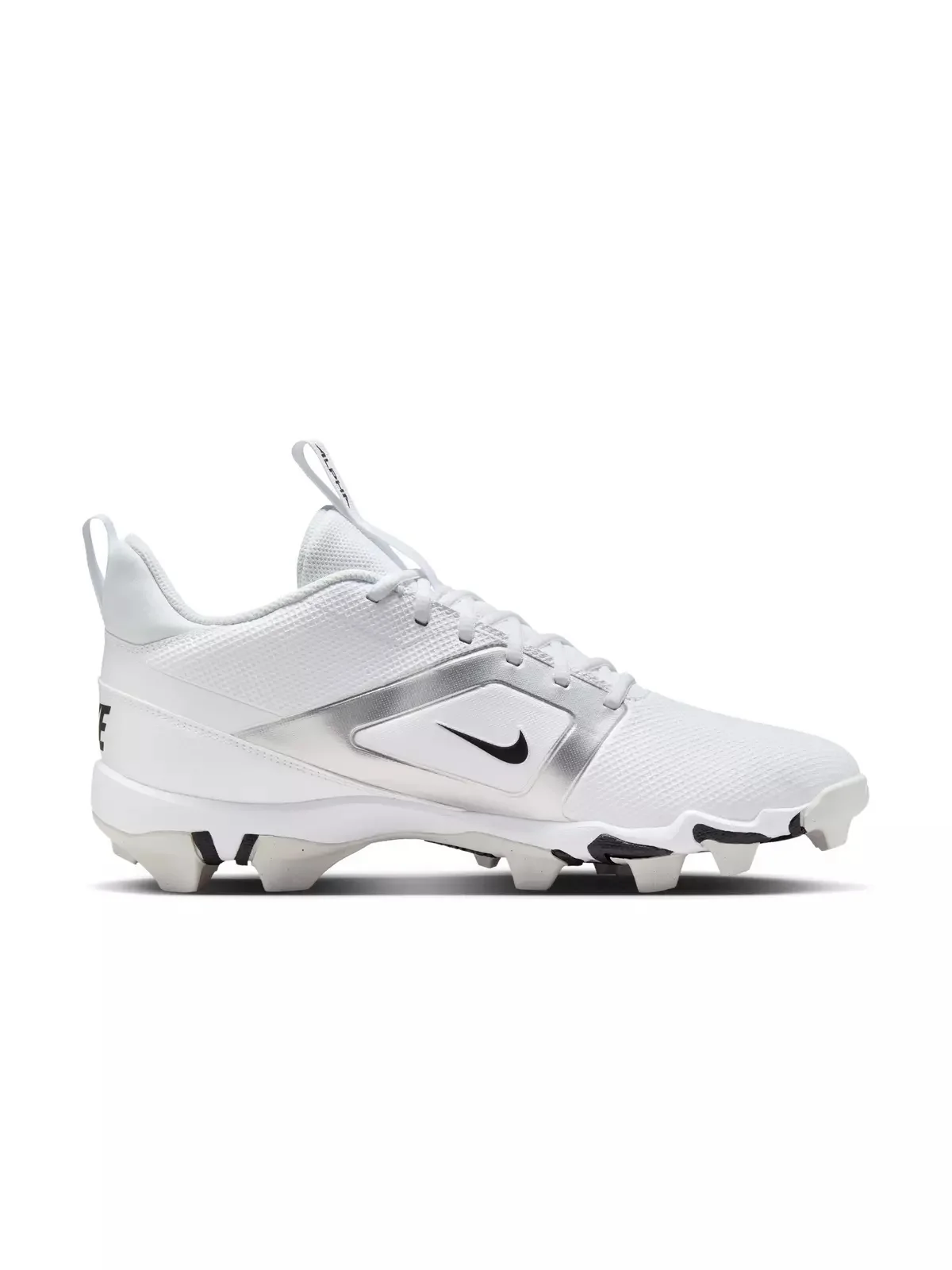 Alpha Menace 4 Shark "White/Metallic Silver/Photon Dust/Black" Men's Football Cleat - 1