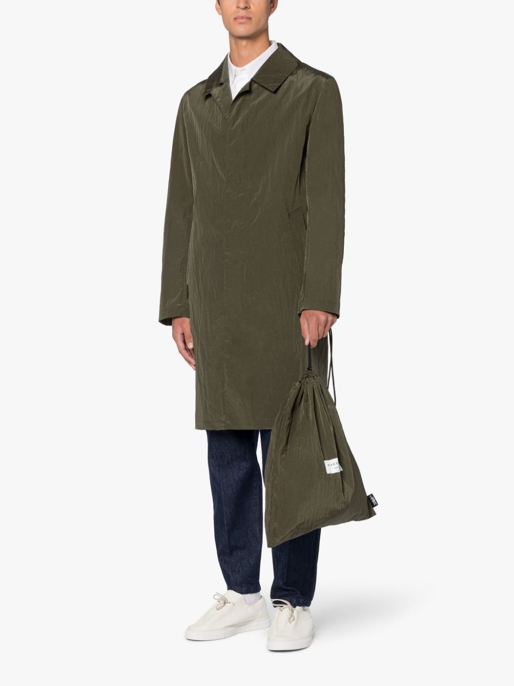 SHOWER MILITARY PACKABLE NYLON COAT - 3