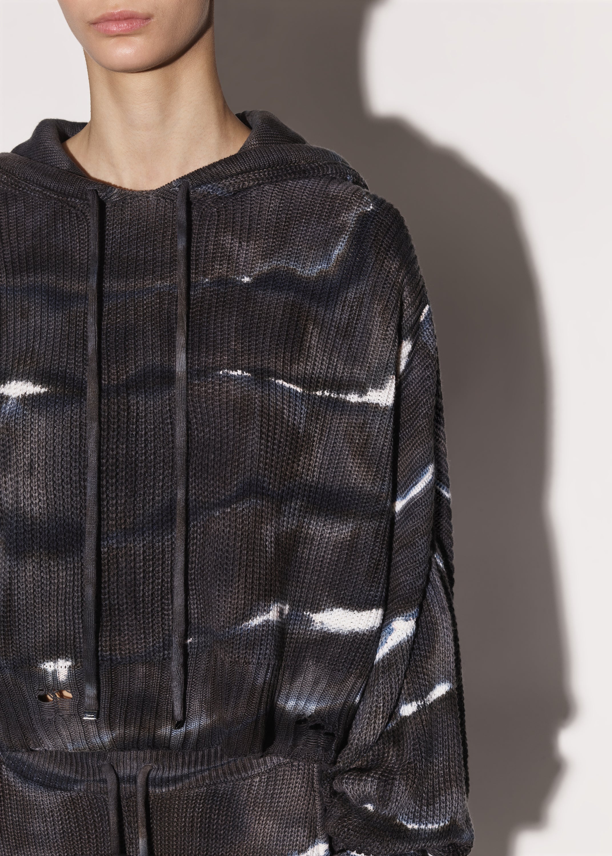 OVERSIZED RIB HOODIE - 6
