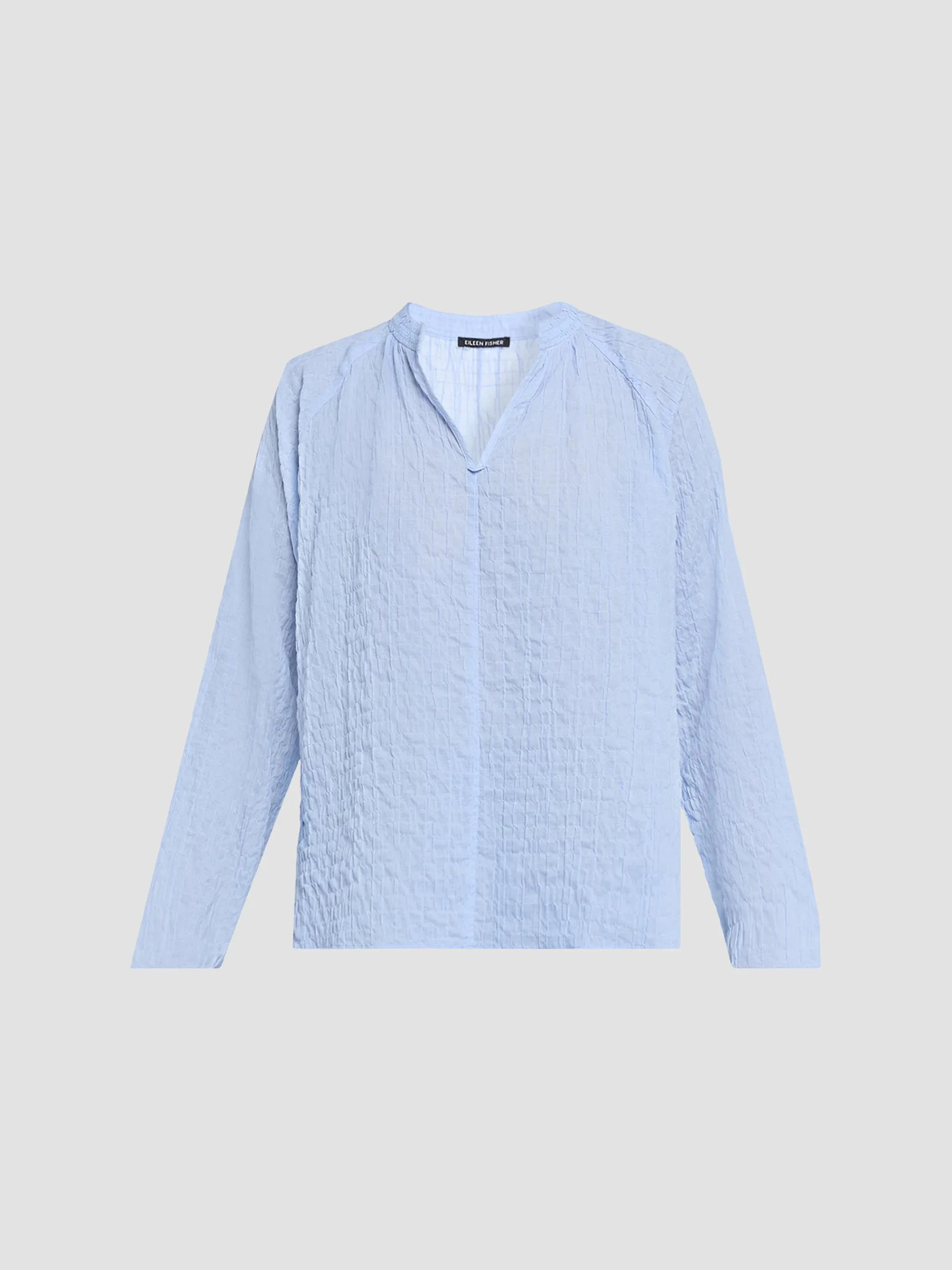 Women's Puckered Raglan-Sleeve Top - Cornflower - 1