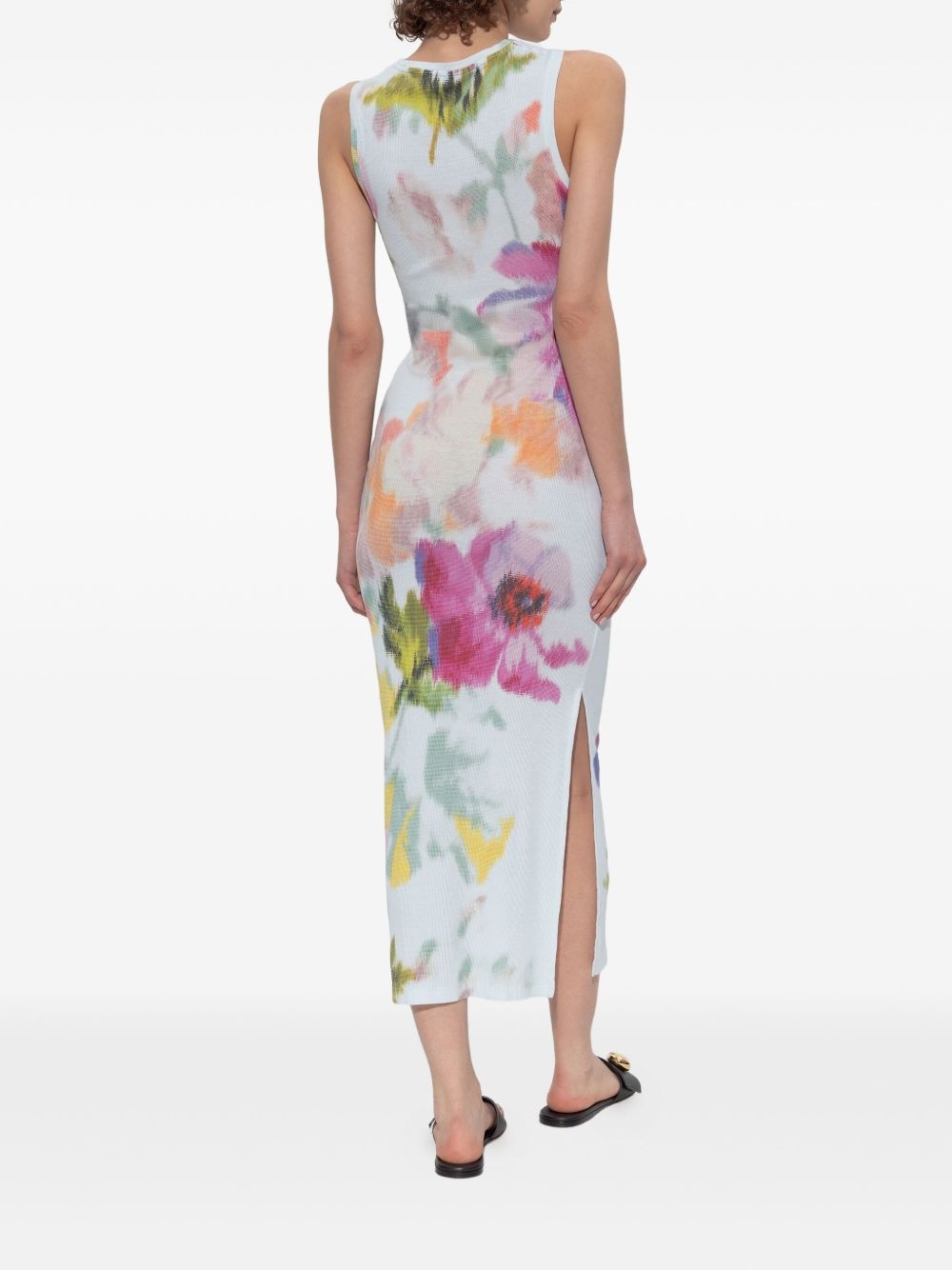 floral-print midi dress - 4