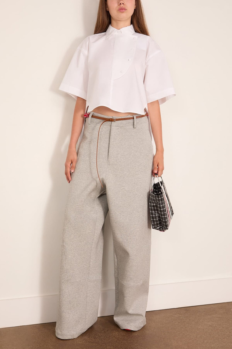 Plan C Short Sleeve Shirt in Optical White outlook