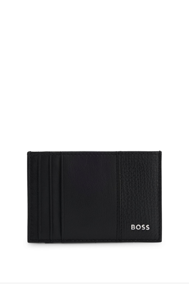 LOGO-LETTERING CARD HOLDER IN LEATHER 1