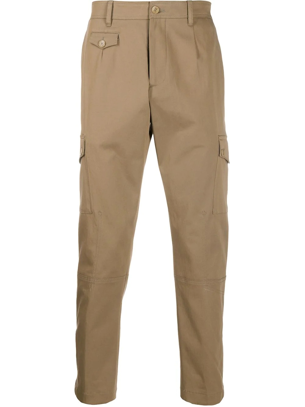 straight-leg cargo trousers - 1