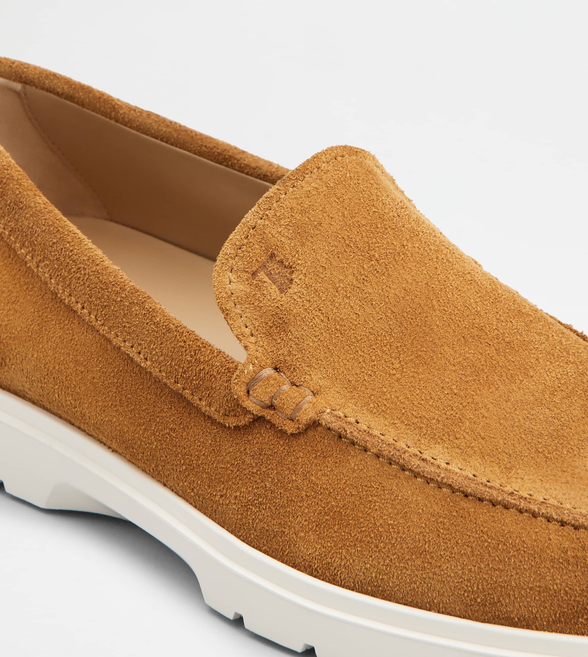 SLIPPER LOAFERS IN SUEDE - BROWN - 5