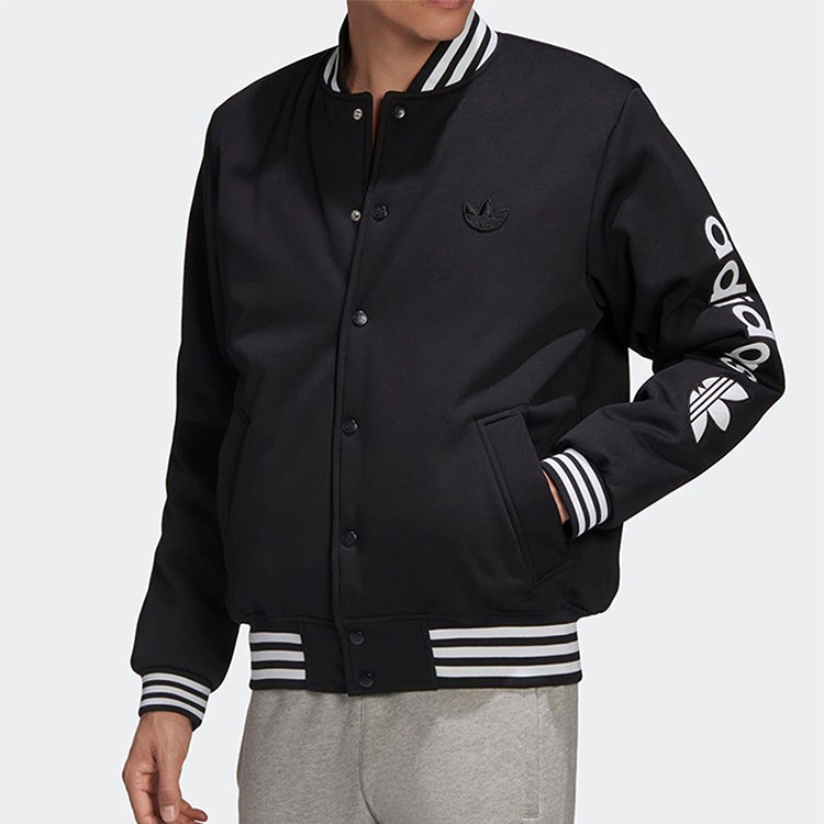 adidas originals Varsity Bomber Athleisure Casual Sports Jacket Black GE1340 - 3