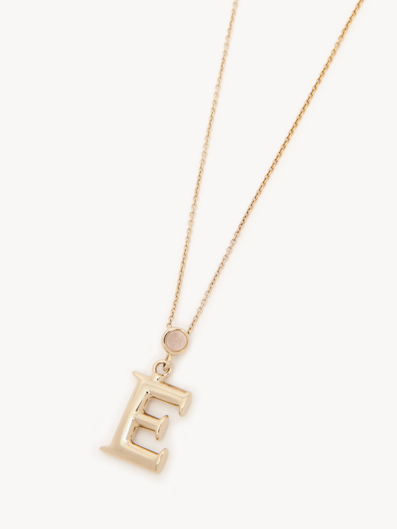 ALPHABET NECKLACE WITH PENDANT E - 2
