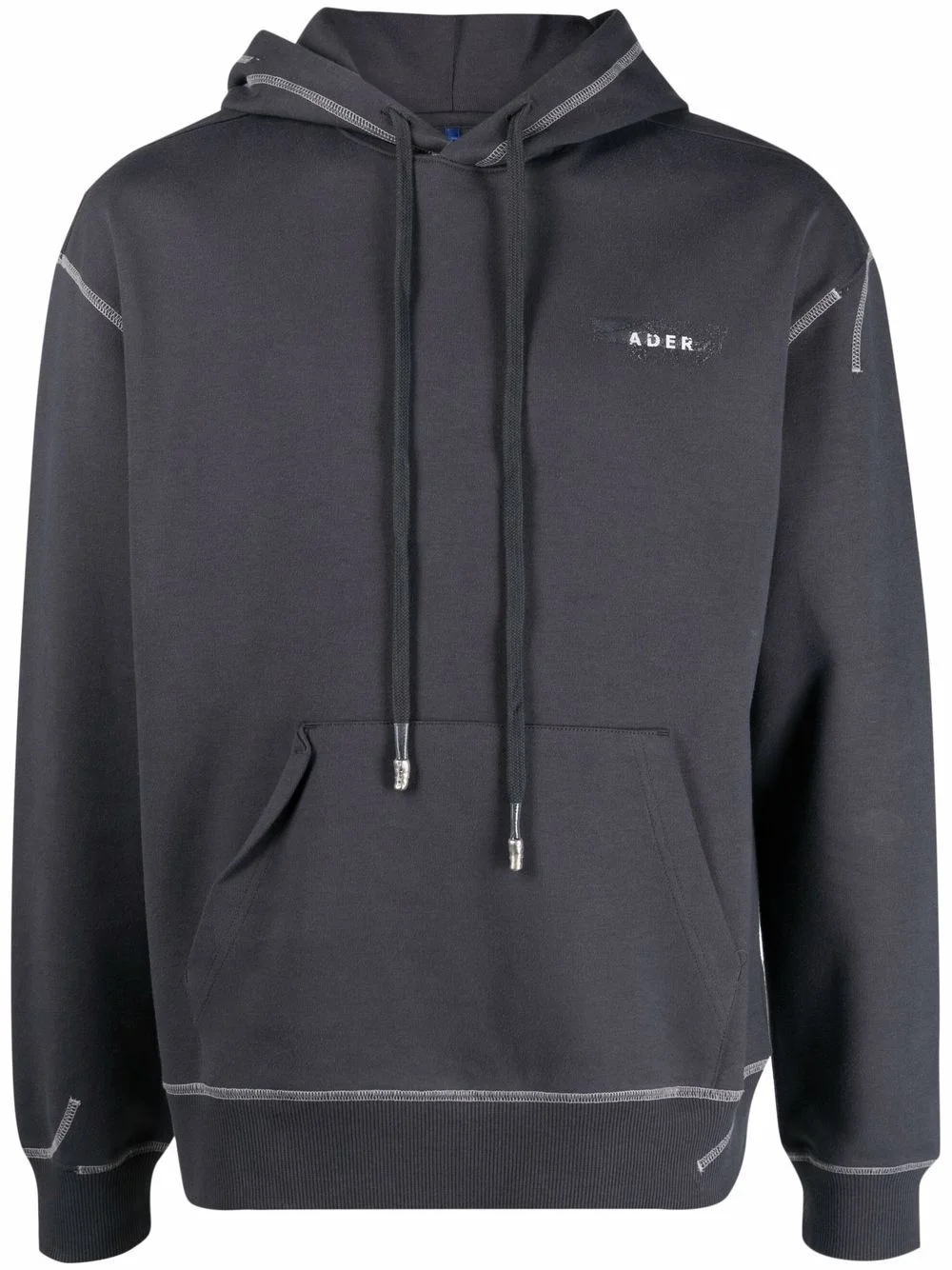 hooded jersey sweatshirt - 1