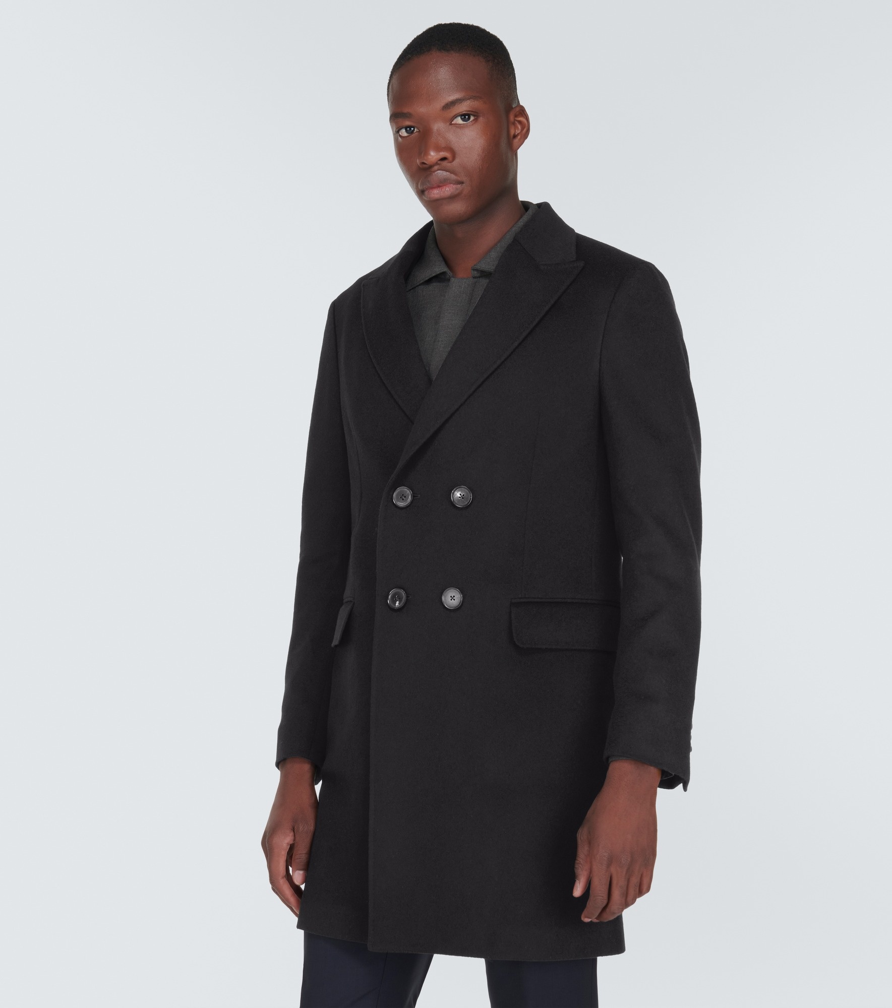 Wool and cashmere-blend coat - 3