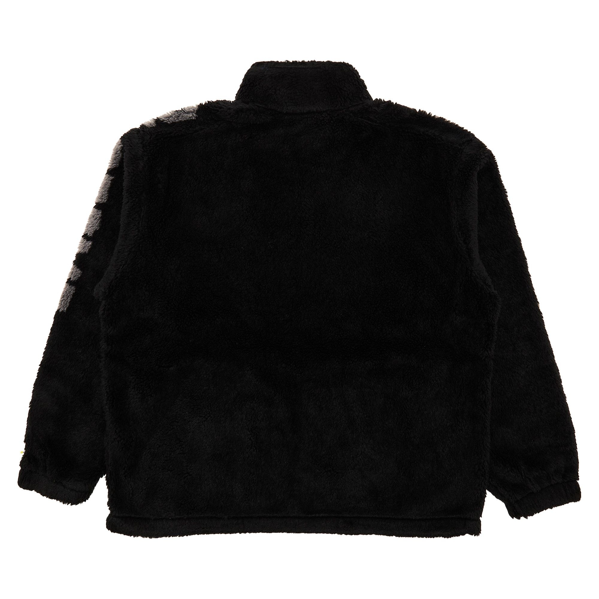 Supreme Shoulder Logo Fleece Jacket 'Black' - 2