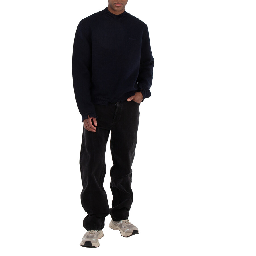 Ambush Black Waist Detail Cotton Denim Jeans - 6