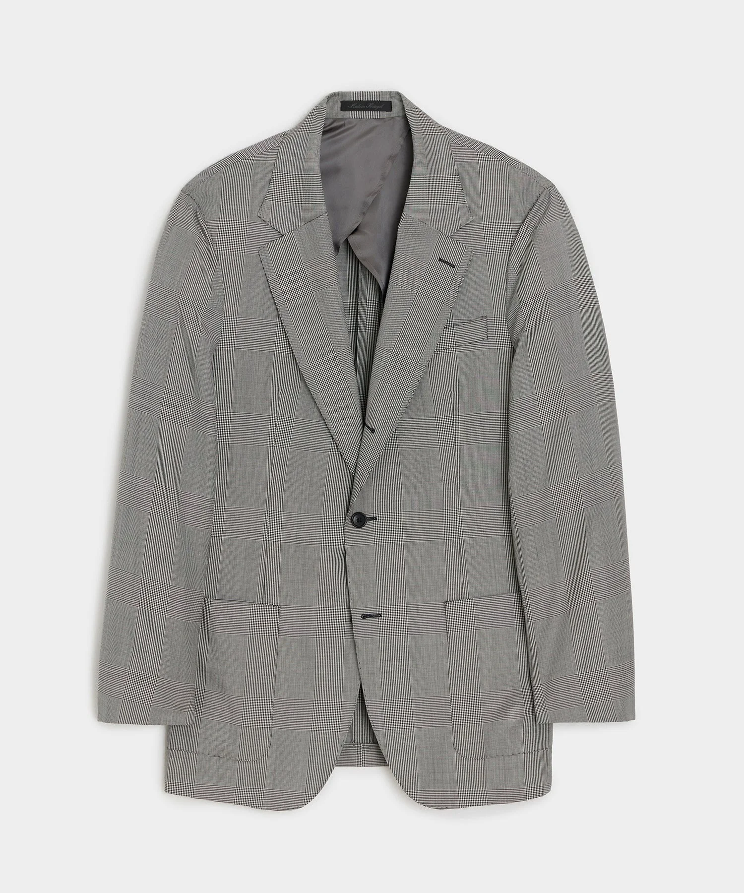 Italian Wool Glen Plaid Madison Jacket - 1
