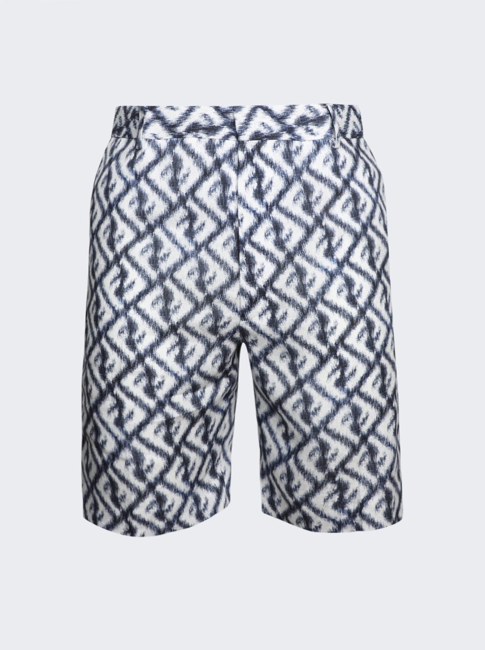 Linen FF Logo Shorts Blue - 1