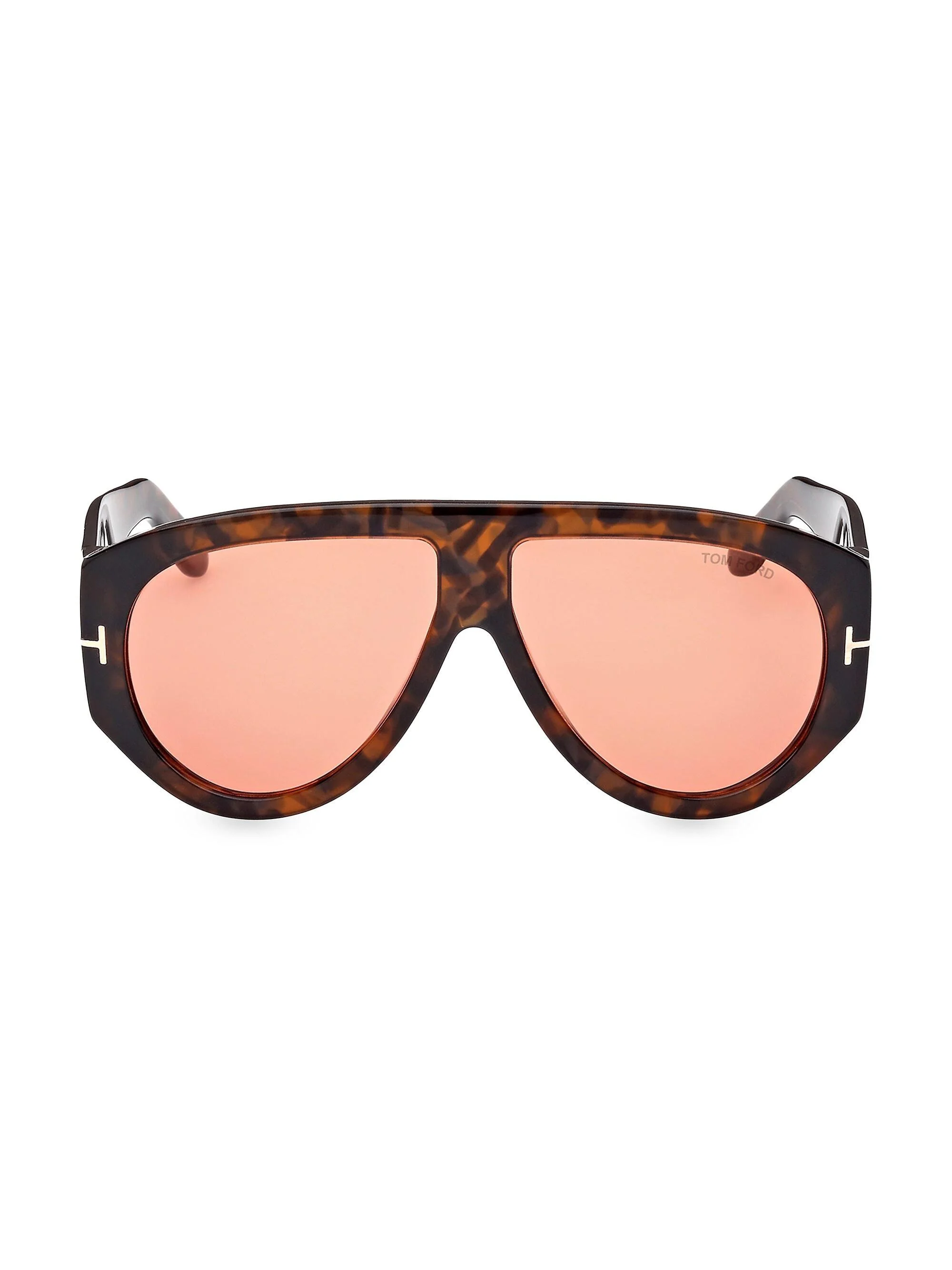 Men's Bronson 61MM Aviator Acetate Sunglasses - Havana Orange - 1