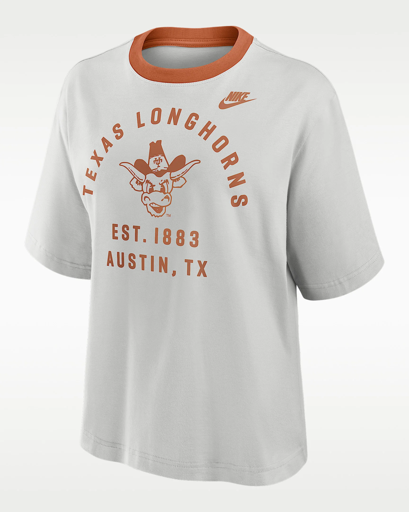 Texas Legacy Arch Script Boxy Women's Nike College T-Shirt - 1