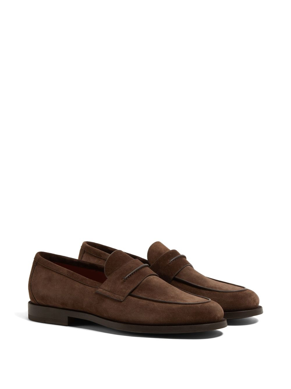 suede penny loafers - 2