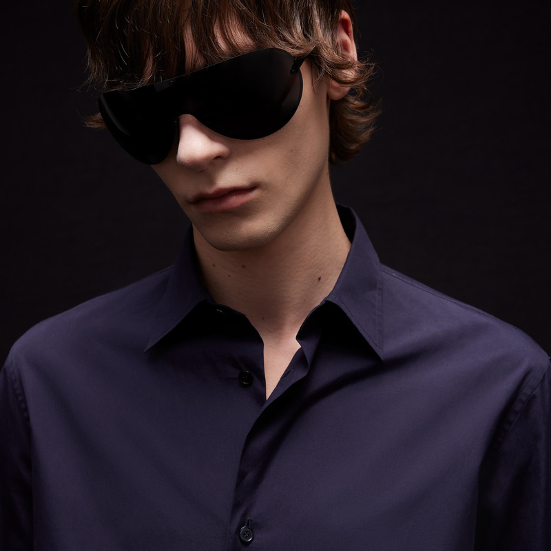Piece dyed cotton poplin shirt 5