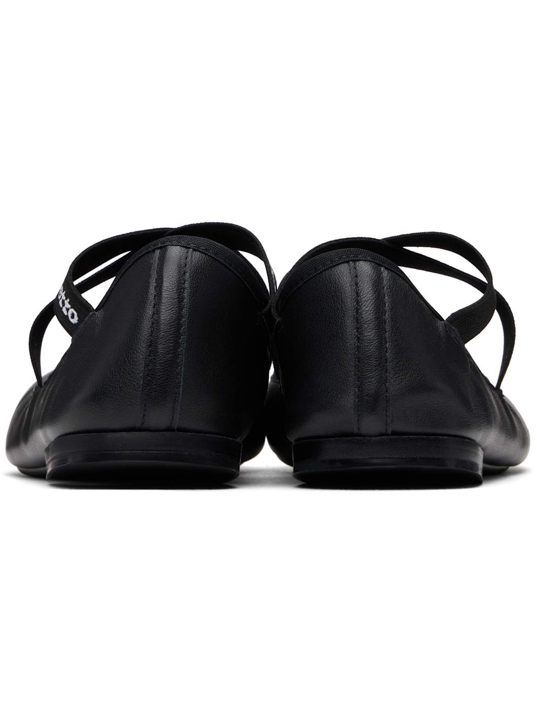 Black Joana Mary Jane Ballerina Flats - 2