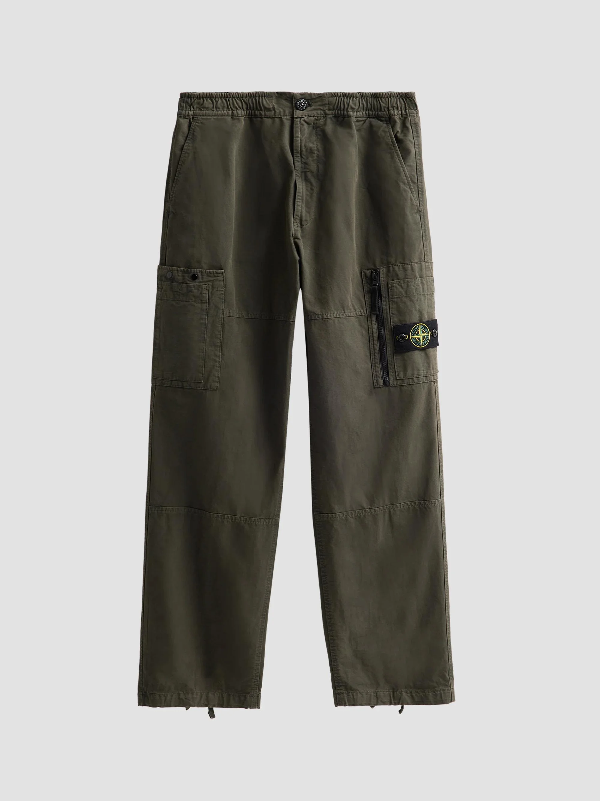 Men's Cotton Cargo Pants - Coal Grey - 1