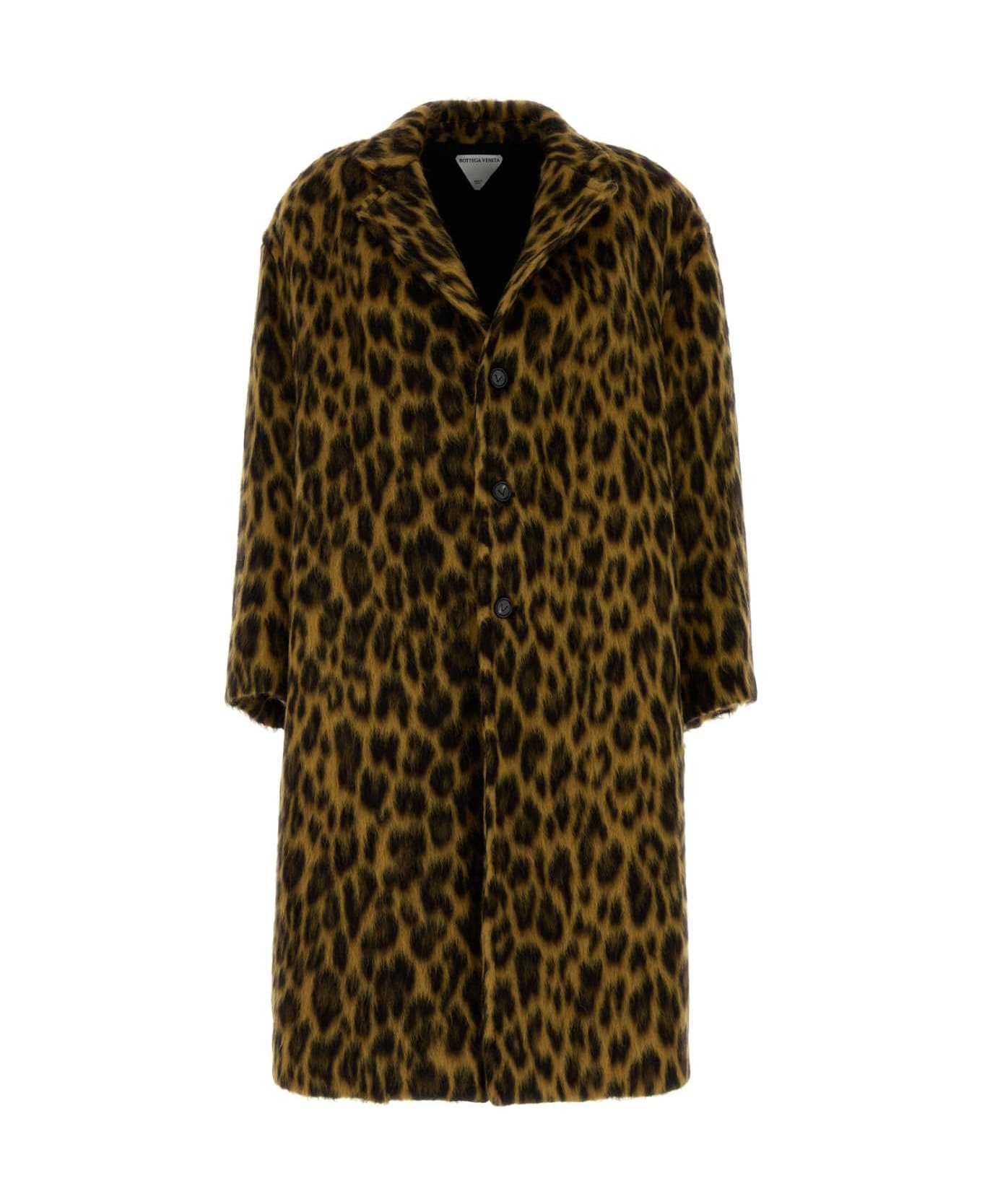 Printed Alpaca Blend Coat - 1