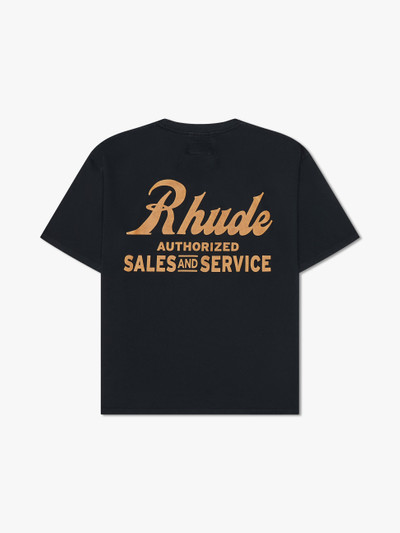 Rhude SALES AND SERVICE TEE outlook