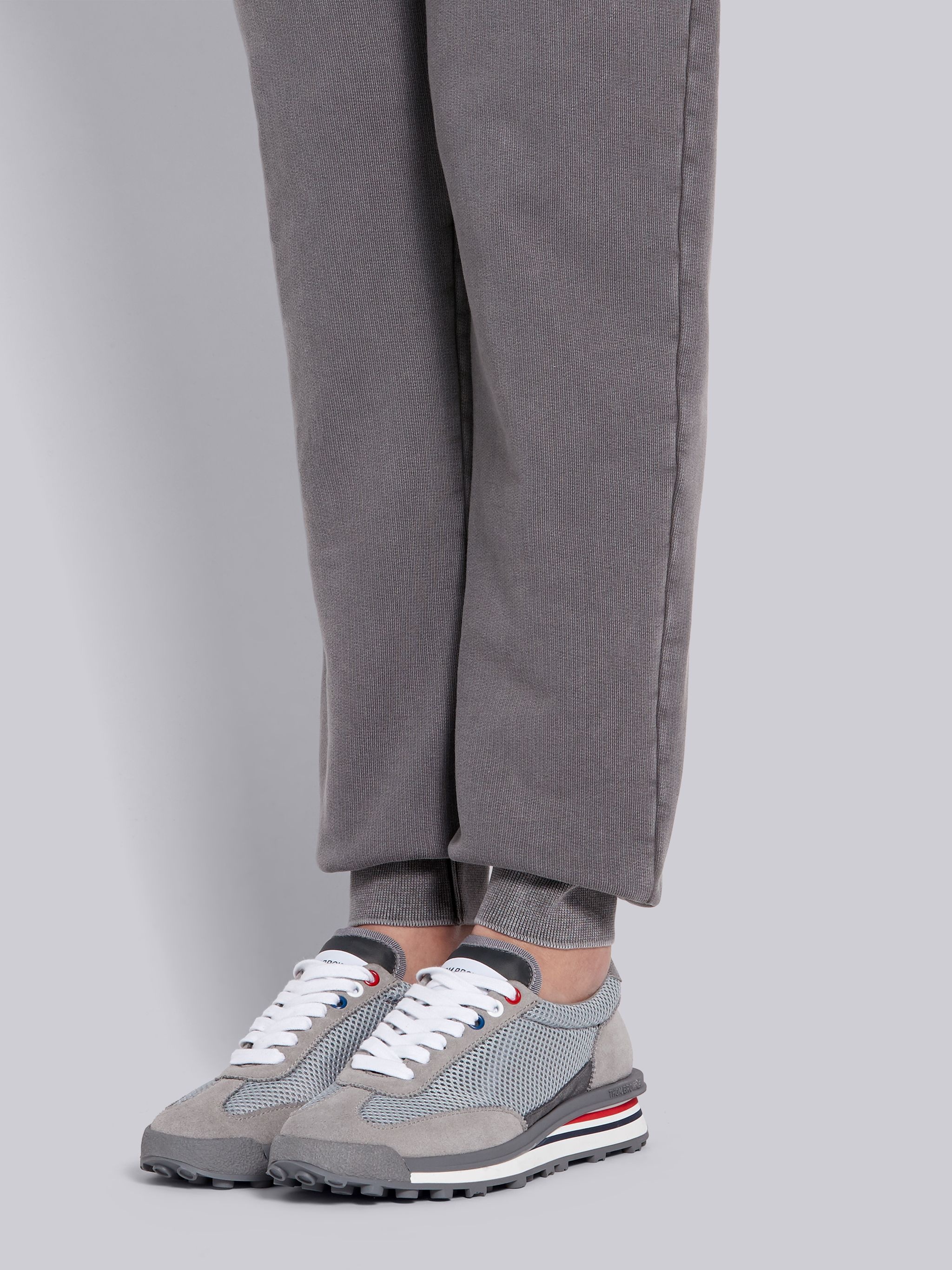 Medium Grey Cotton Loopback Garment Dyed Sweatpants - 6