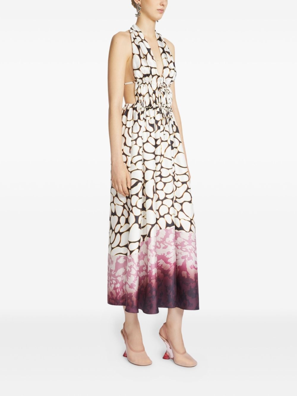 abstract-print maxi dress - 3