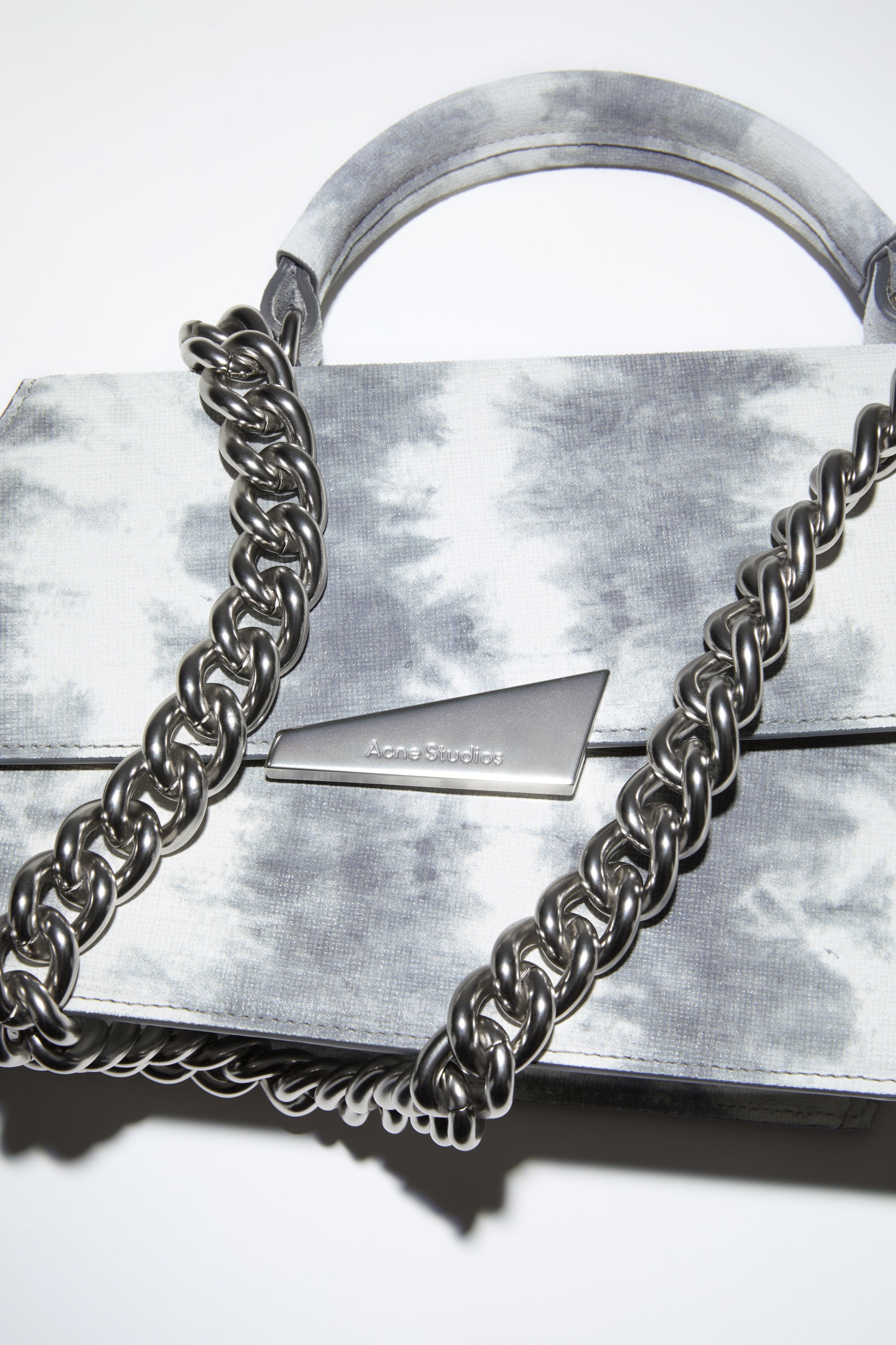 Distortion handbag - Off white/grey - 5