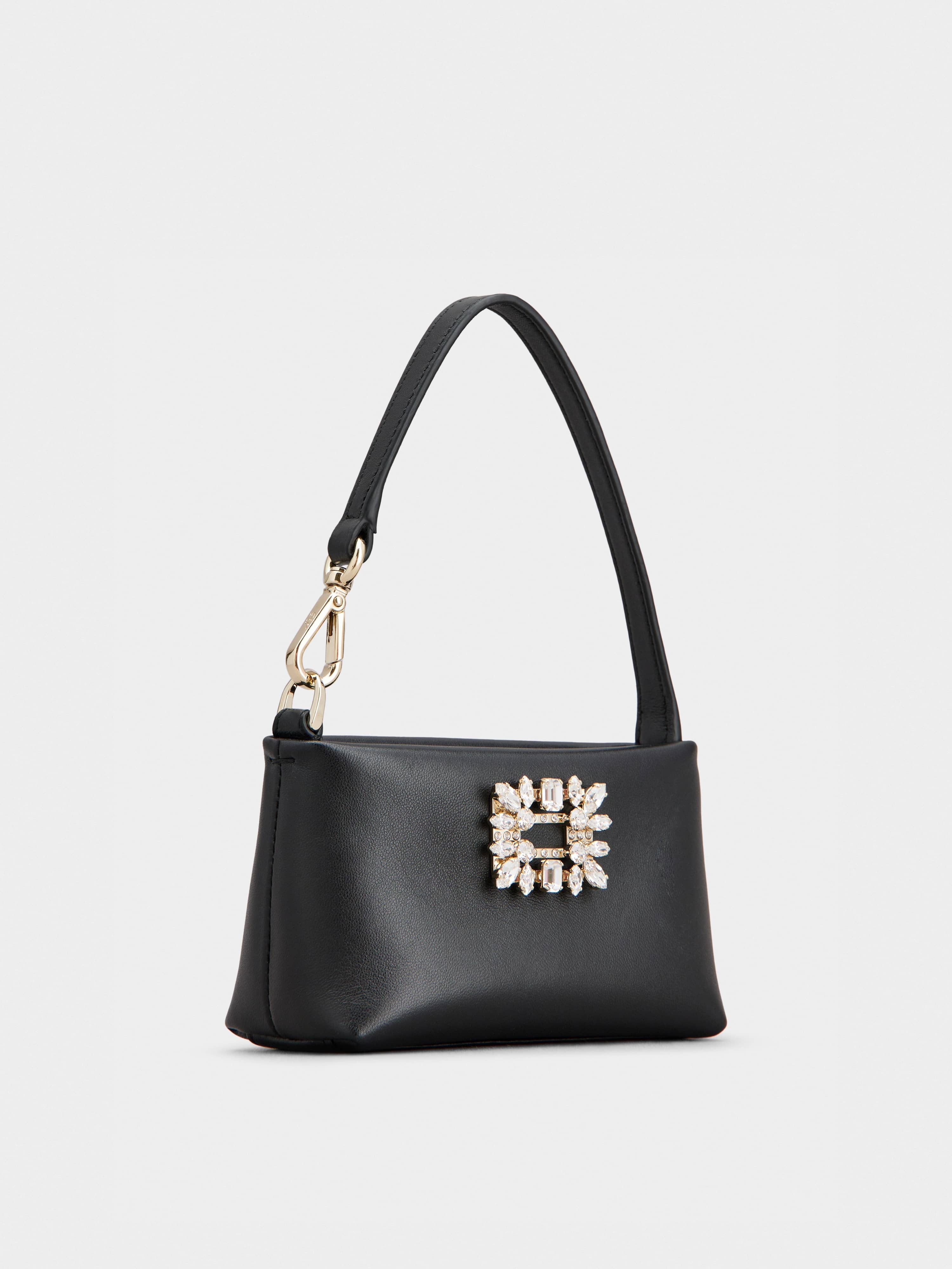【Roger Vivier】RV Nightlily' マイクロバッグ Roger Vivier RV Nightlily Brooche Mini Bag | Black | FARFETCH