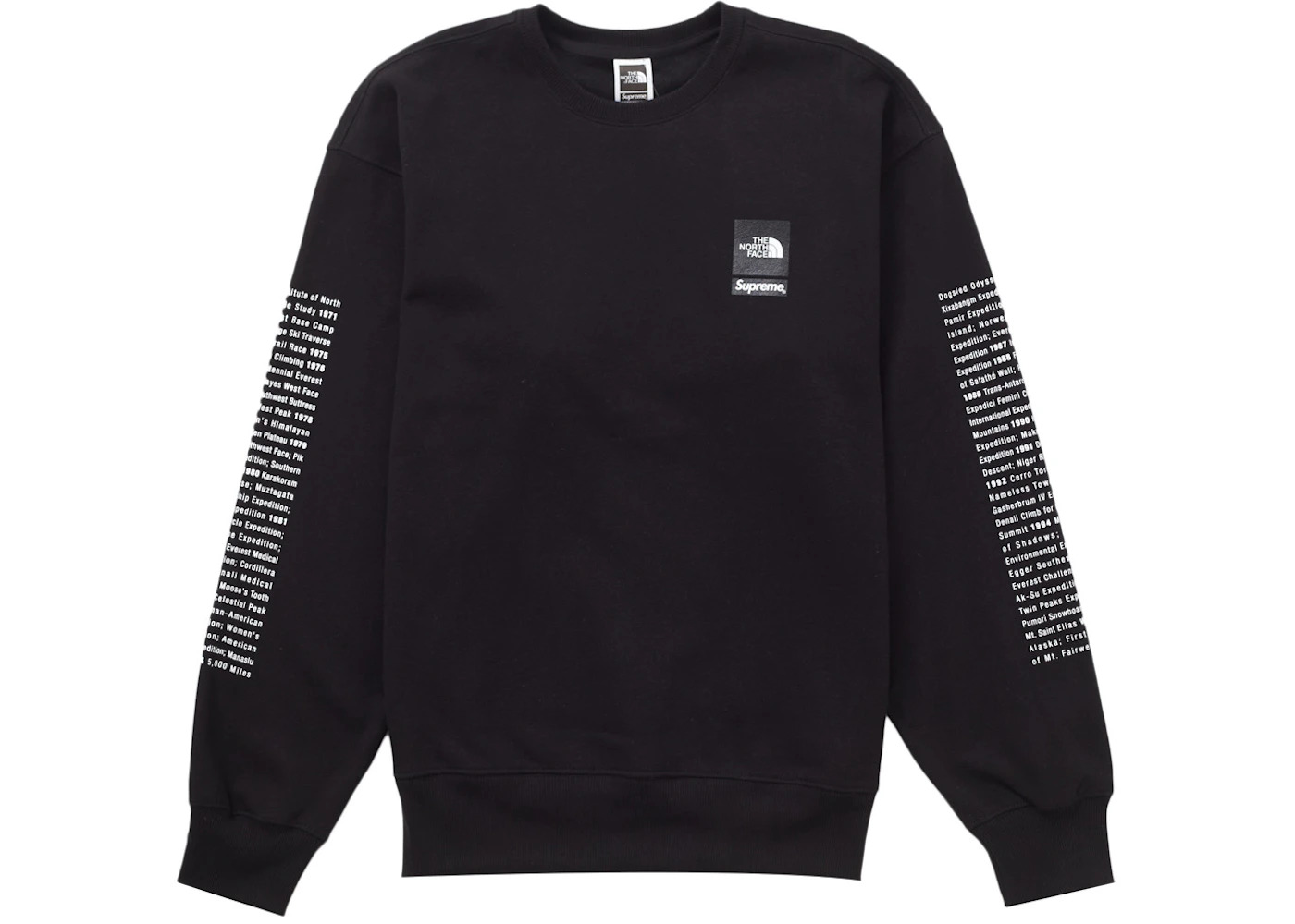 Supreme The North Face Crewneck Black - 2