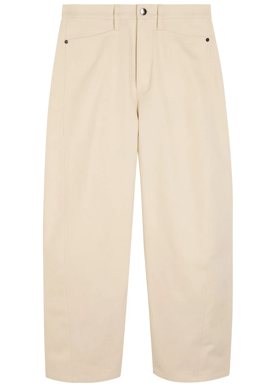 Maria Mcmanus Bow Crop Barrel-leg Jeans - 1