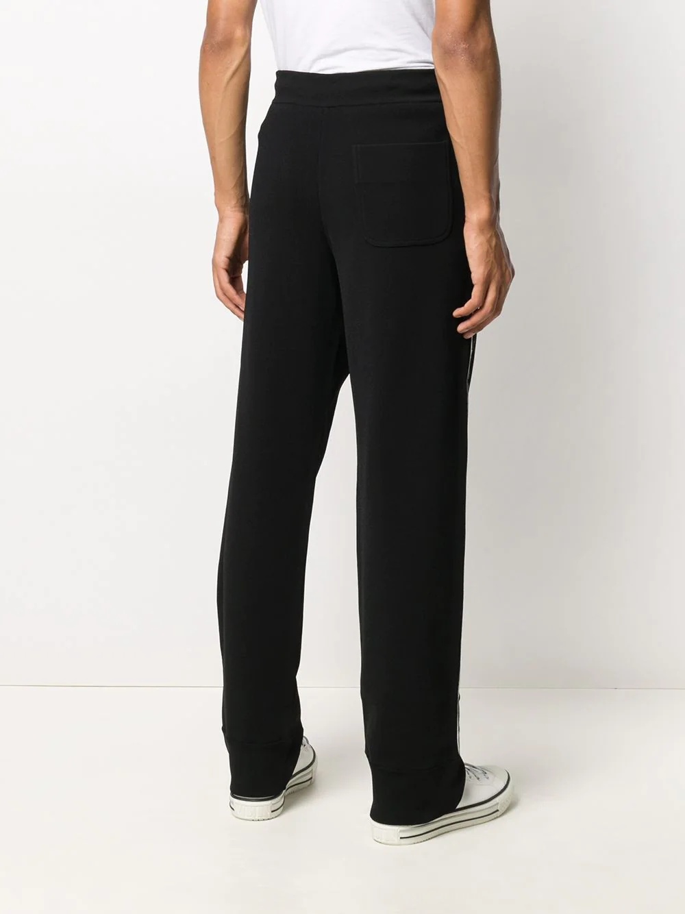 VLOGO jacquard panelled track pants - 4