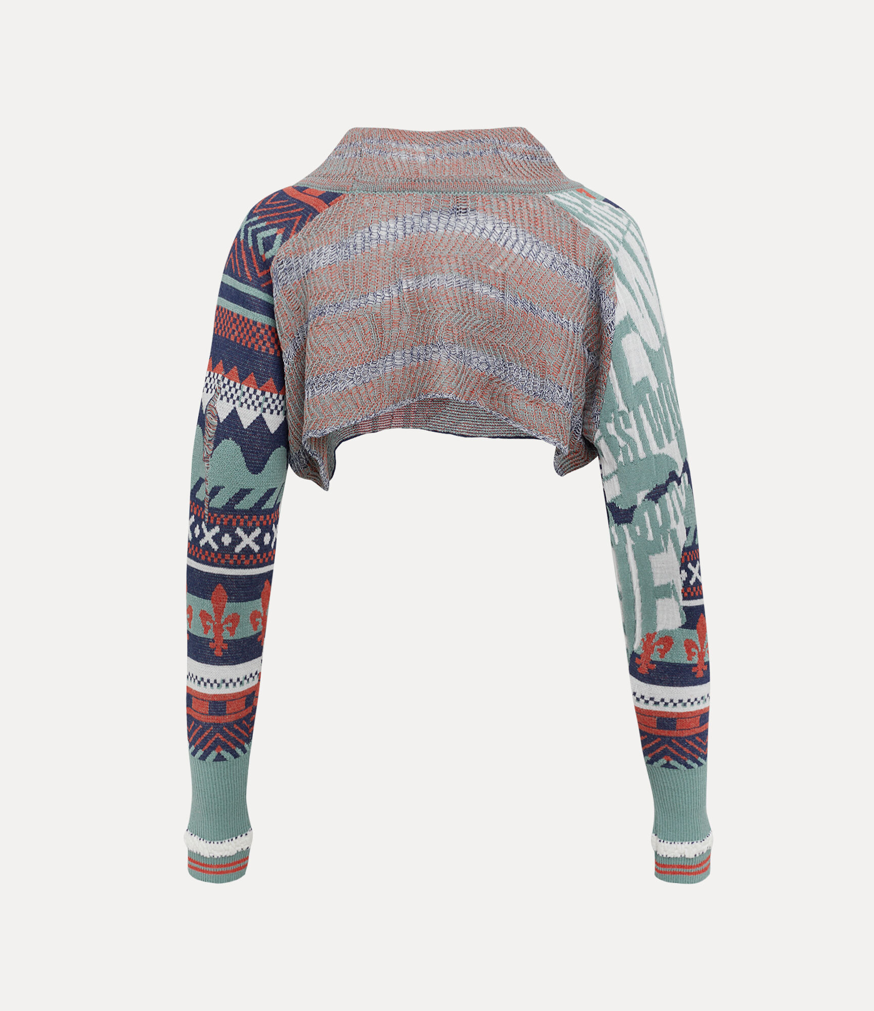 BROKEN FAIR ISLE CROPPED TOP - 5