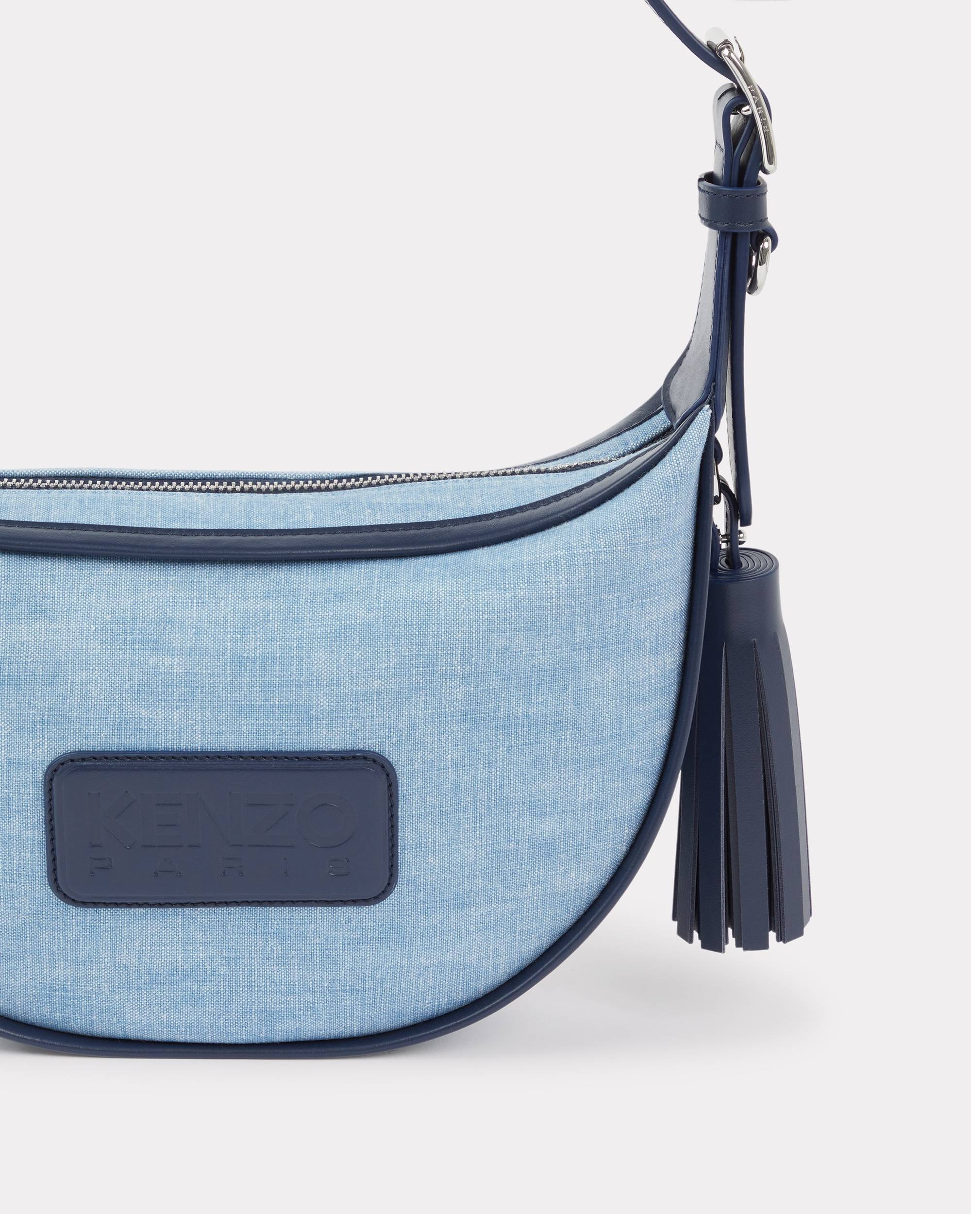 'KENZO 18' small denim and leather Hobo bag 3