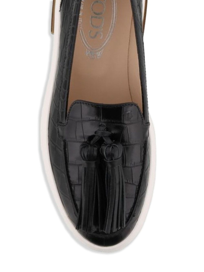 crocodile-embossed loafers 3