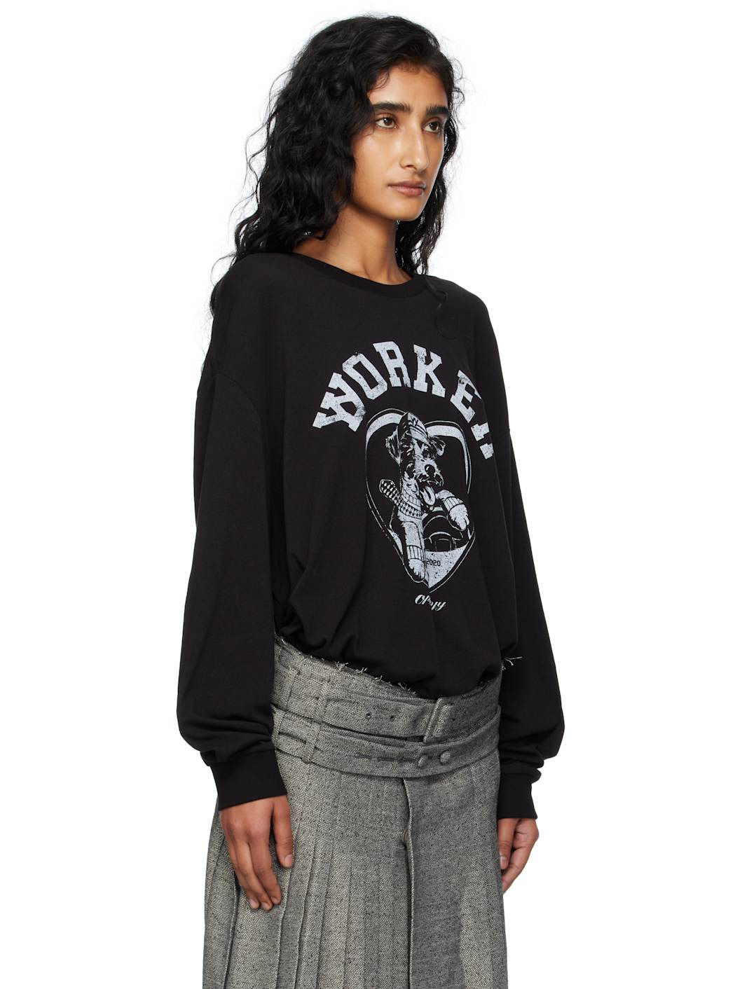 Black 'Worker' Pet Club Long Sleeve T-shirt - 2