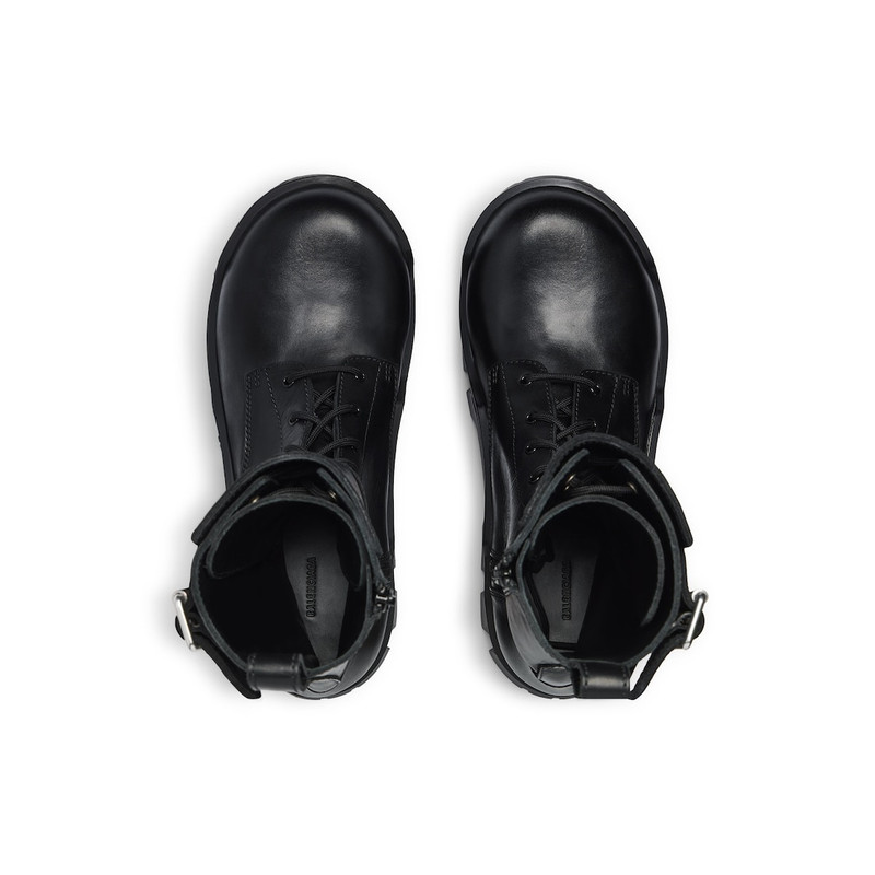 Women's Bulldozer Combat Lace-up Boot in Black 6