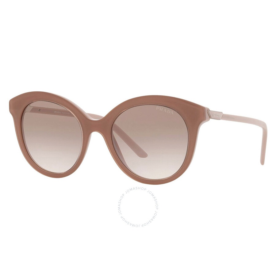 Prada Clear Gradient Brown Round Ladies Sunglasses PR 2YS 01Y1L0 51 - 2