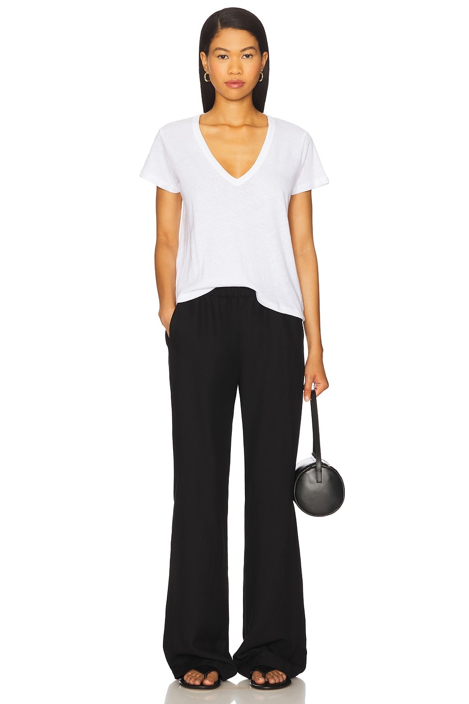 Laura V Neck Tee - 4