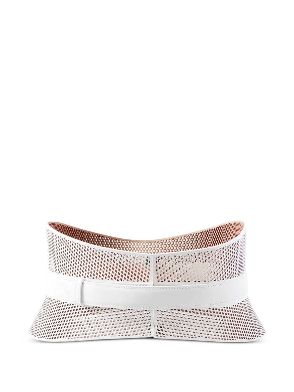 perforated leather belt - 2