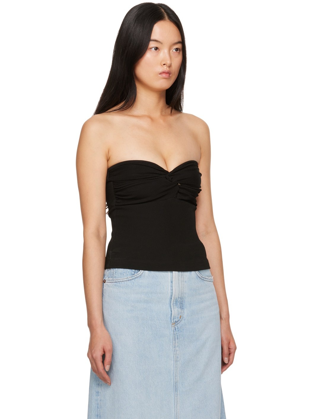 Black Tonia Tube Top - 2