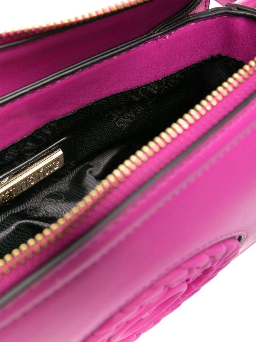 logo-embossed chain-link shoulder bag - 5
