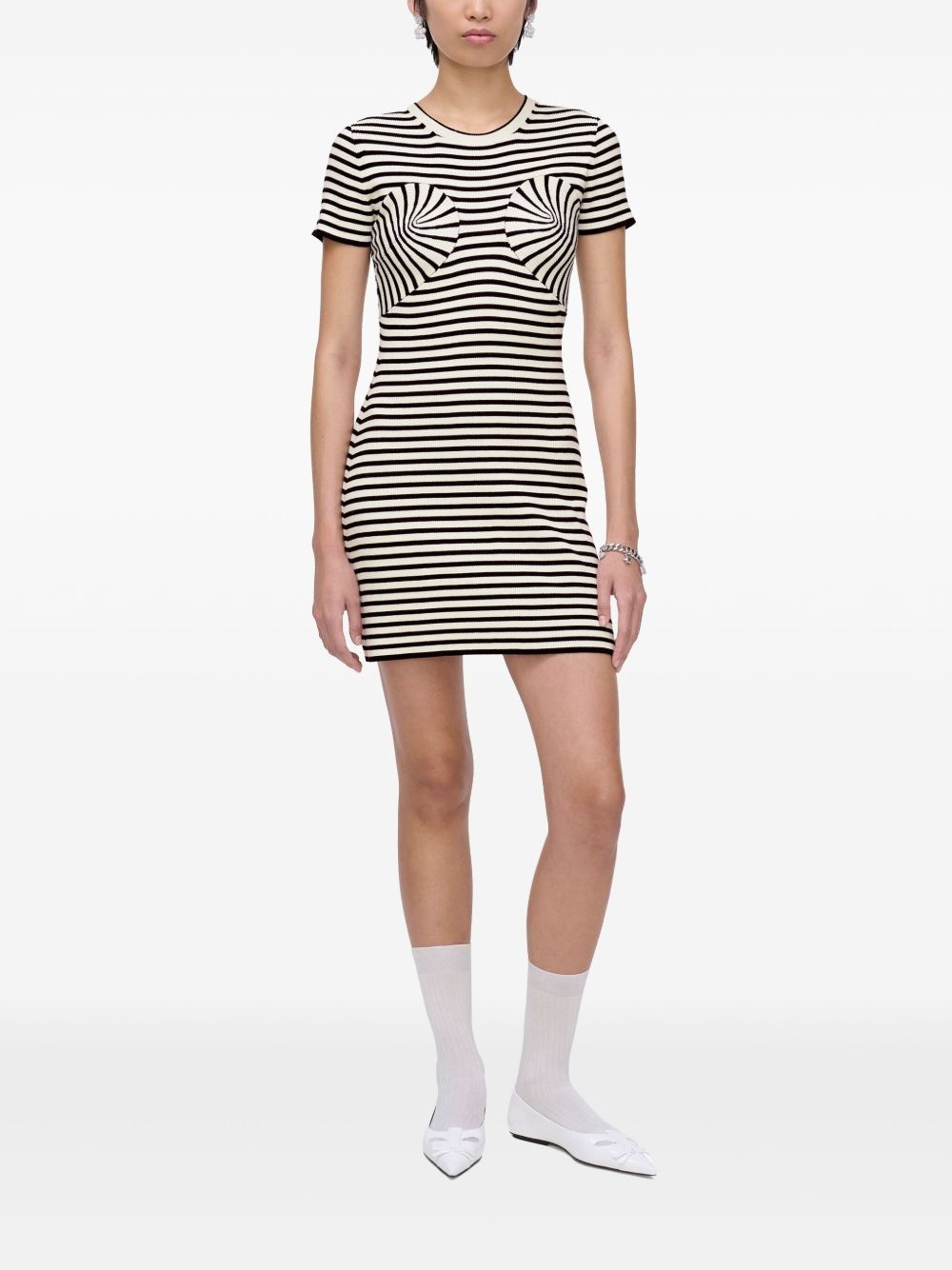 striped mini dress - 2